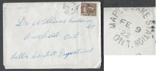 Maple Lake postal artifact
