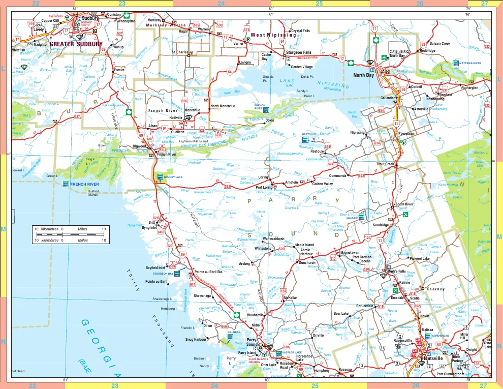 Preview of the locally stored Parry Sound area map PDF